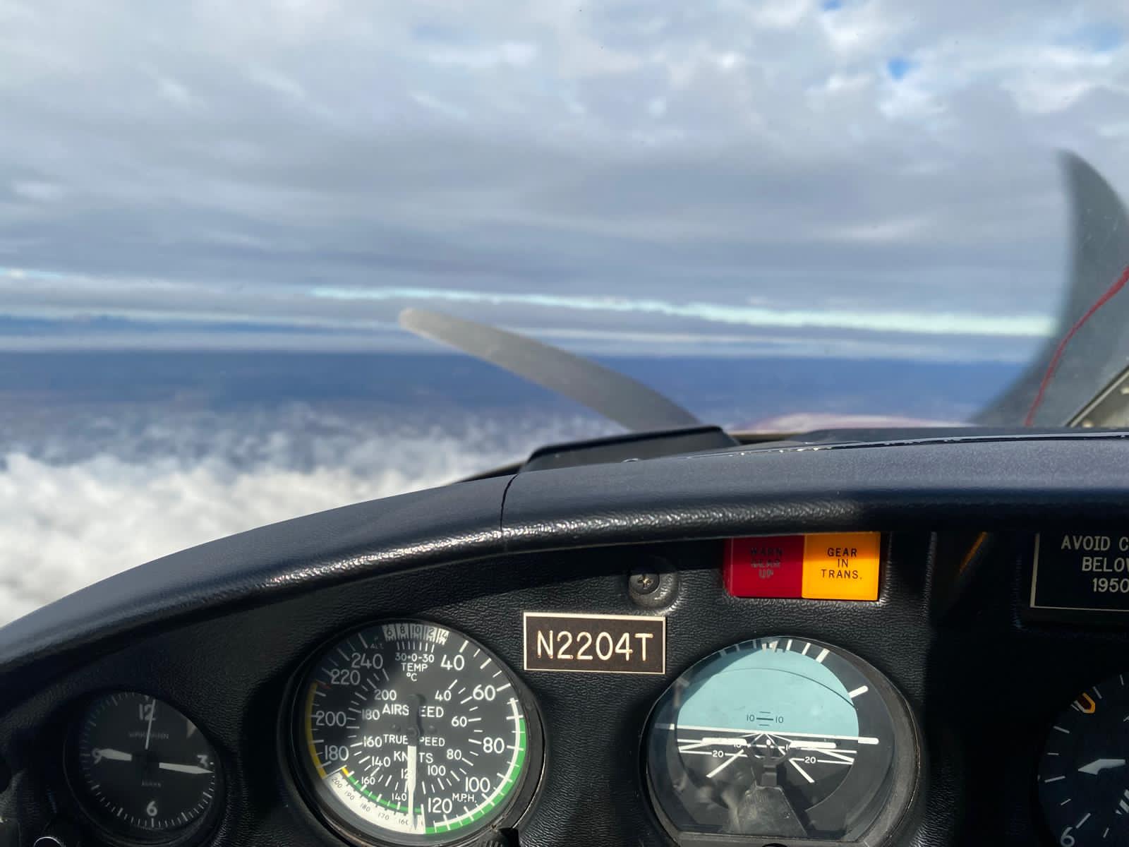 Glider landing on runway